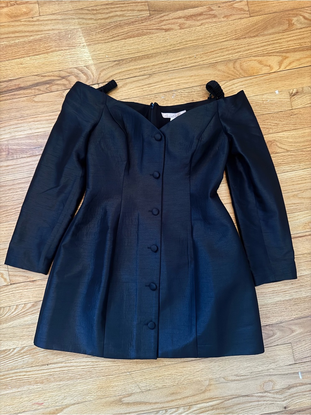 NWT Anthropologie/Hutch Long-Sleeve Off-The-Shoulder Mini Dress - Picture 4 of 8